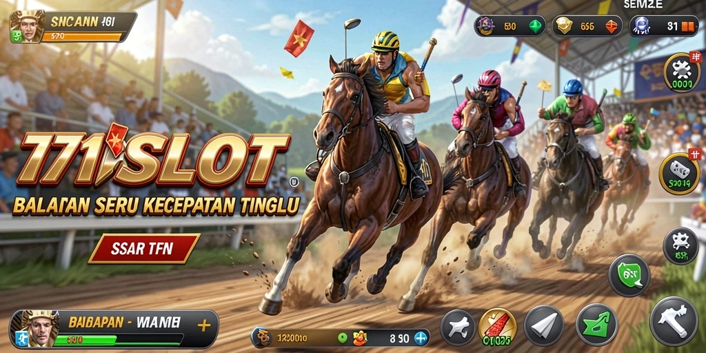 Screenshot gameplay 171SLOT menampilkan aksi balapan yang mendebarkan.