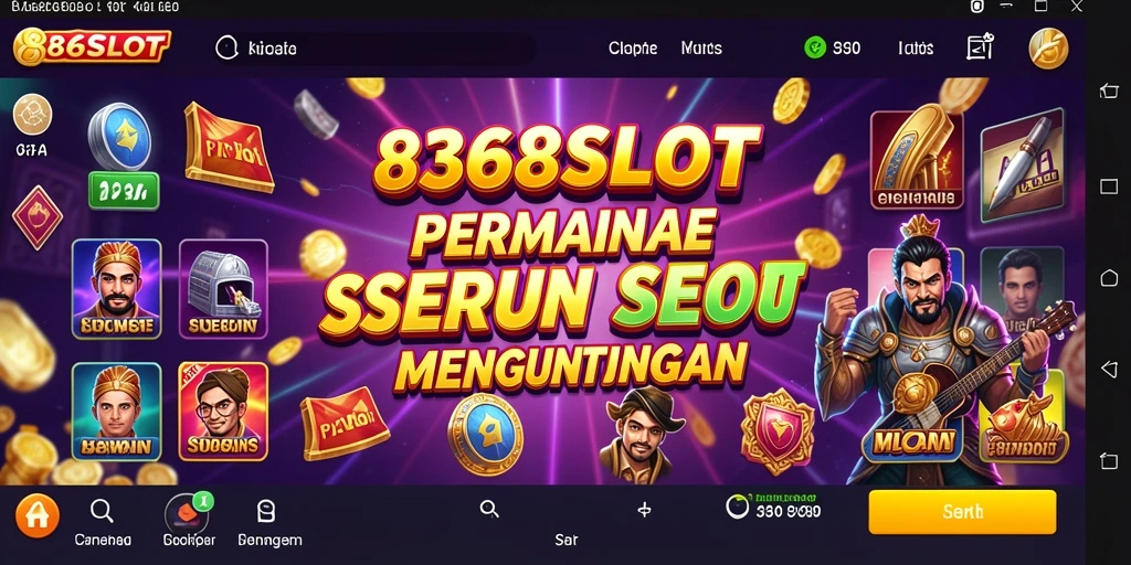 Tampilan menarik dari gameplay 8368SLOT dengan mesin slot yang seru.