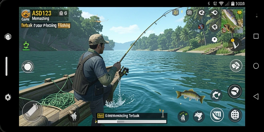 Tangkapan ikan yang epik dalam gameplay ASD123.
