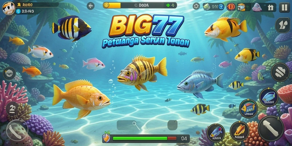Gameplay seru di BIG77 menunjukkan aksi tembak ikan yang menarik.