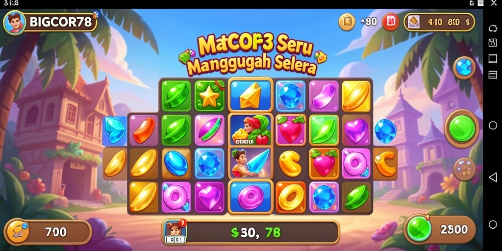 Gameplay menarik dan penuh warna dalam BIGCOR78.
