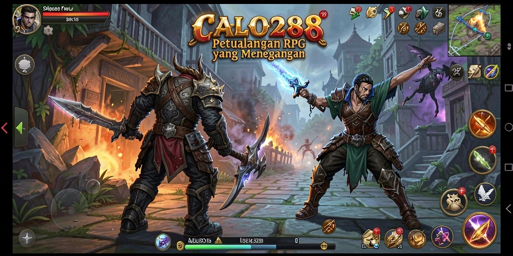 Tampilan menarik dari gameplay RPG CALO288 yang memukau.
