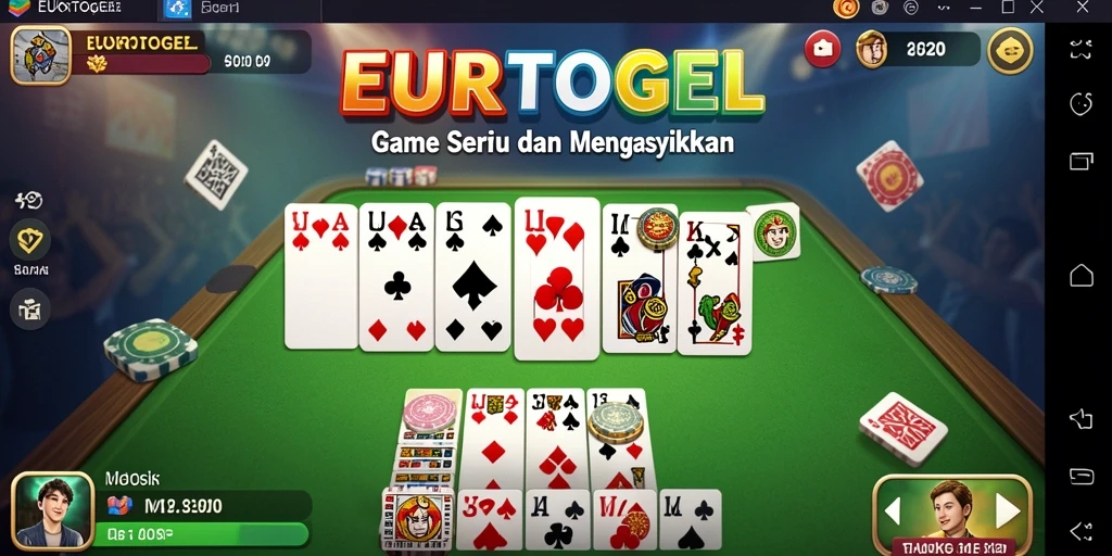 Tampilan gameplay yang mendebarkan di EUROTOGEL.