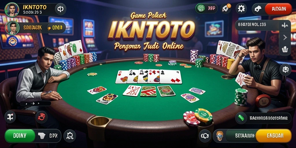 Screenshot menampilkan gameplay seru dari permainan Poker di IKNTOTO.
