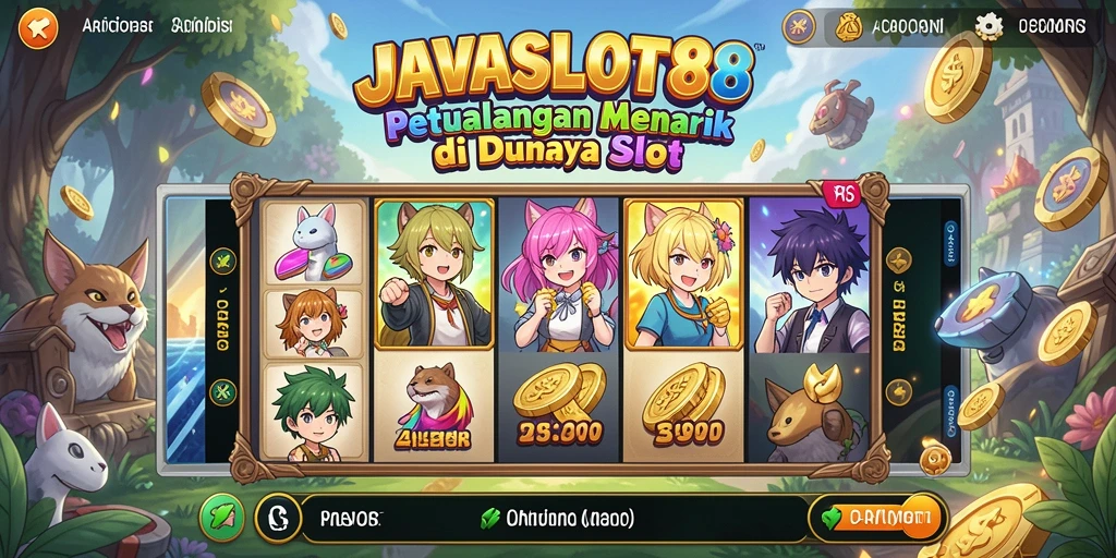 Tampilan gameplay <strong>JAVASLOT88</strong> yang menampilkan karisma karakter anime.