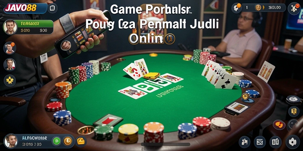Screenshot gameplay JAVO88 yang menampilkan suasana poker yang menarik.
