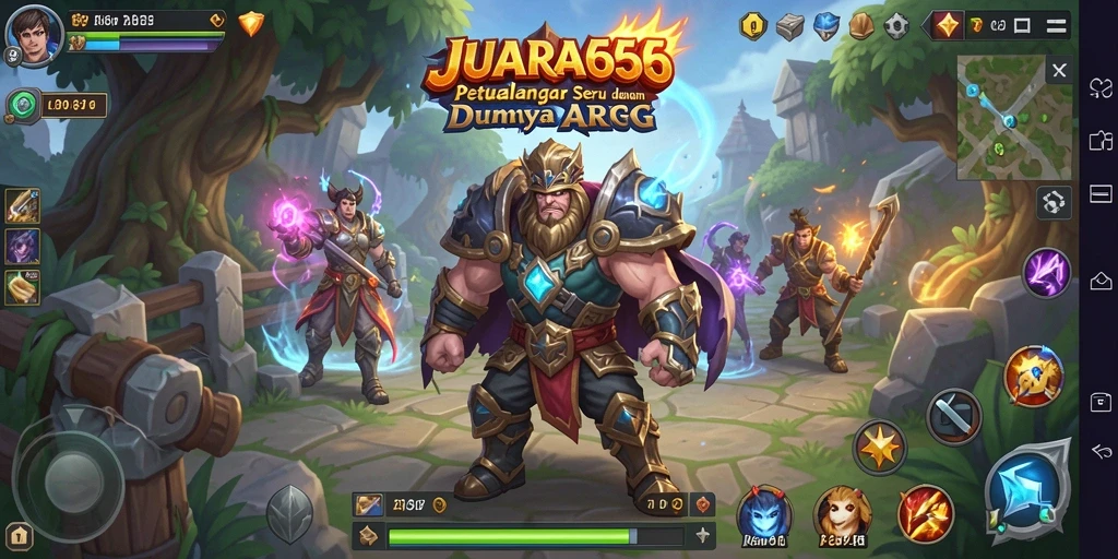 Tampilan aksi penuh dalam game ARPG JUARA666.