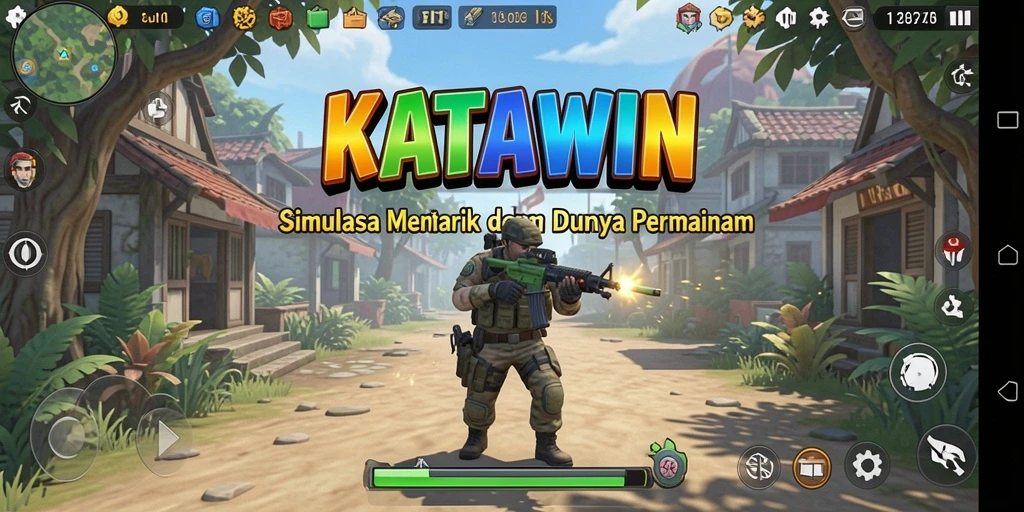 Tampilkan gameplay KATAWIN yang seru dan mendebarkan.