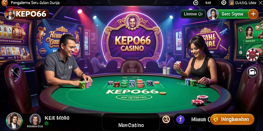 Tampilan menarik dari gameplay KEPO66 saat bermain Live Casino.