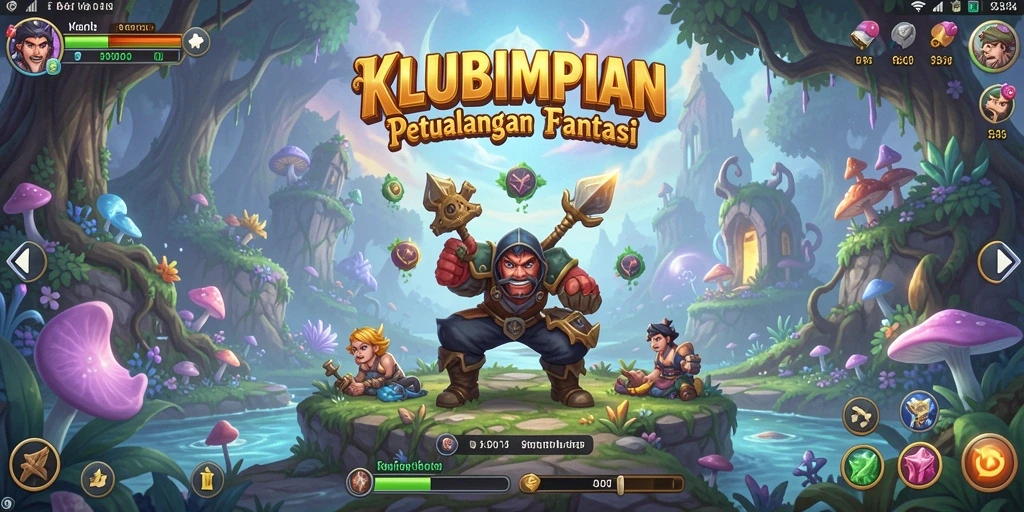 Tampilan gameplay seru dalam KLUBIMPIAN yang penuh petualangan.
