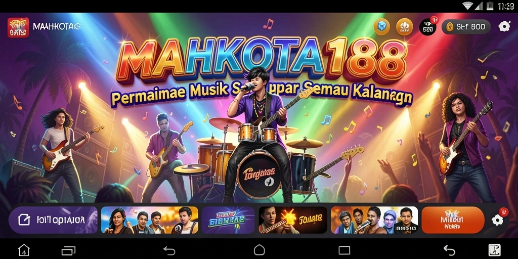 Screenshot gameplay MAHKOTA188 yang menunjukkan fitur menarik dan serunya bermain musik.