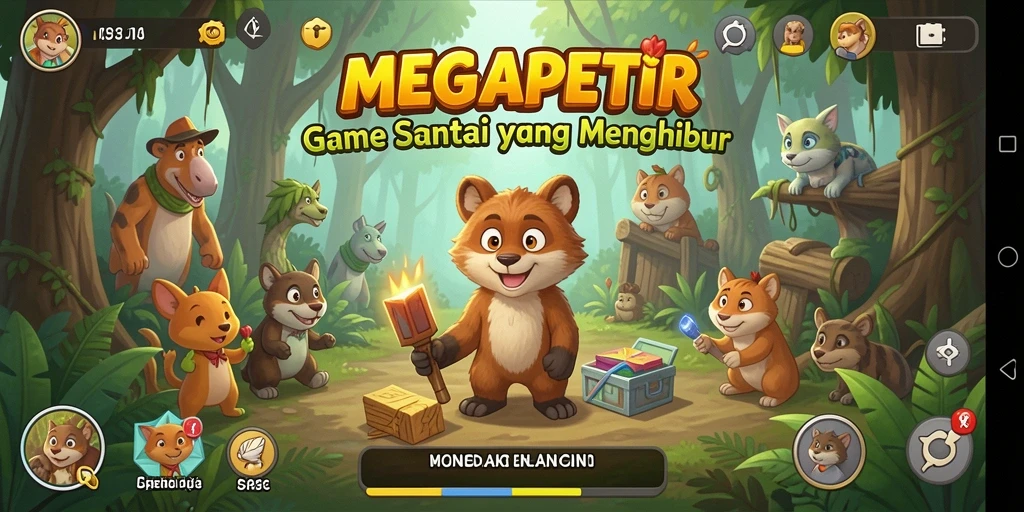 Tampilan gameplay menarik dari MEGAPETIR yang menghibur.