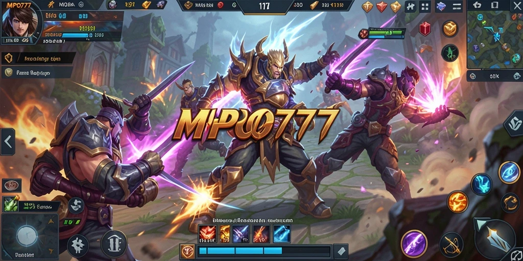 Tampilan permainan MPO777 yang menampilkan aksi thrilling dan strategi tim.