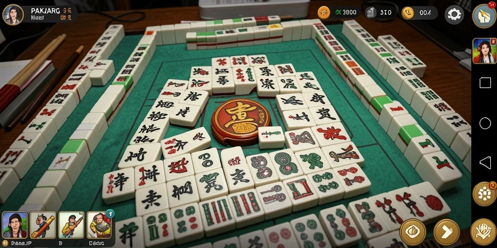 Screenshot PAKARJP menunjukkan gameplay Mahjong yang menantang.