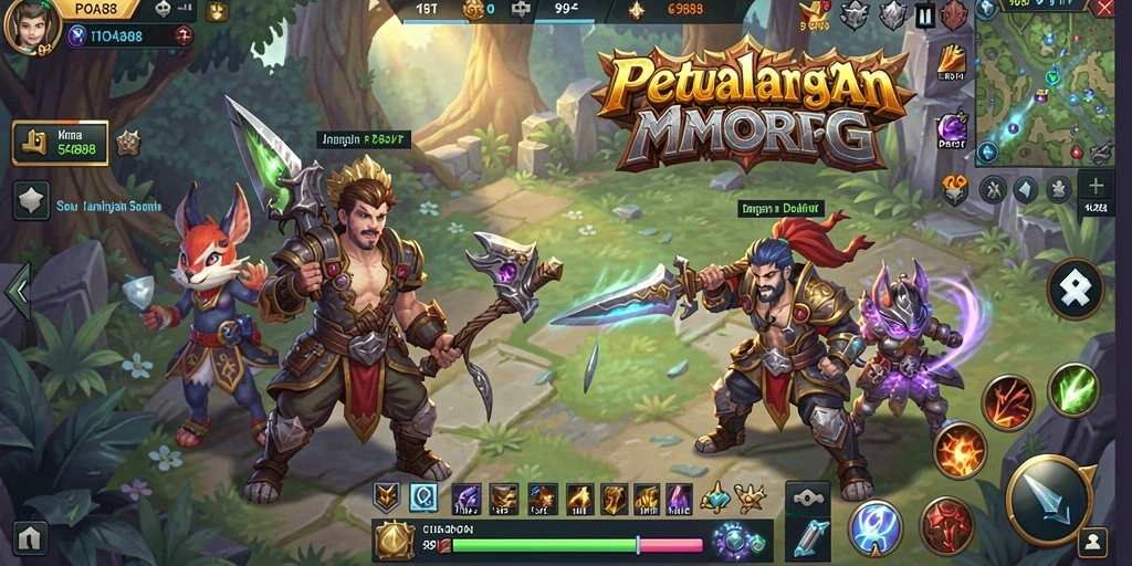 Tangkapan layar utama <strong>POA88</strong> menampilkan aksi seru dalam game MMORPG.