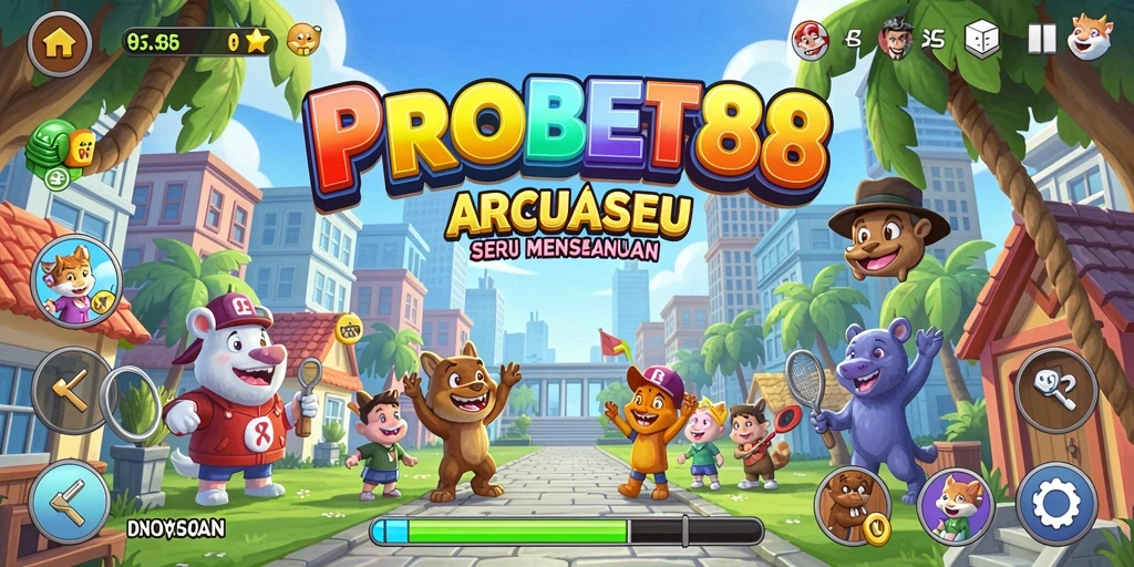 Gameplay Arcade PROBET88 yang seru dan penuh warna.