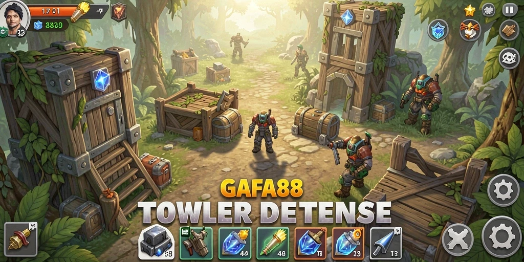 Tangkapan layar gameplay RAFA88 dalam aksi Tower Defense.