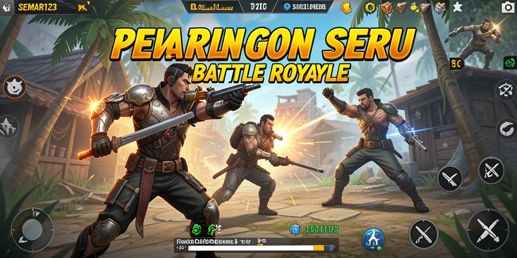 Tampilan gameplay seru dalam SEMAR123 yang penuh aksi Battle Royale.