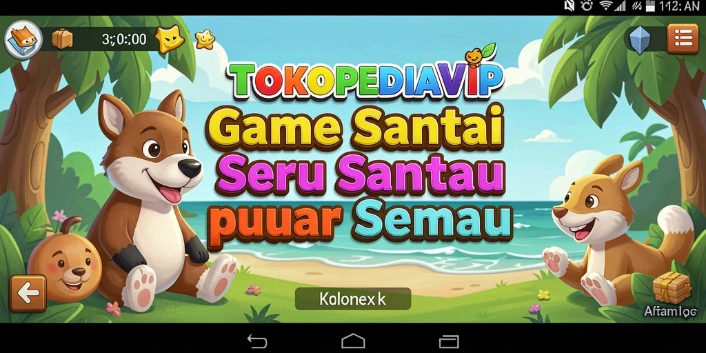 Tampilan gameplay seru dan menghibur dari TOKOPEDIAVIP.