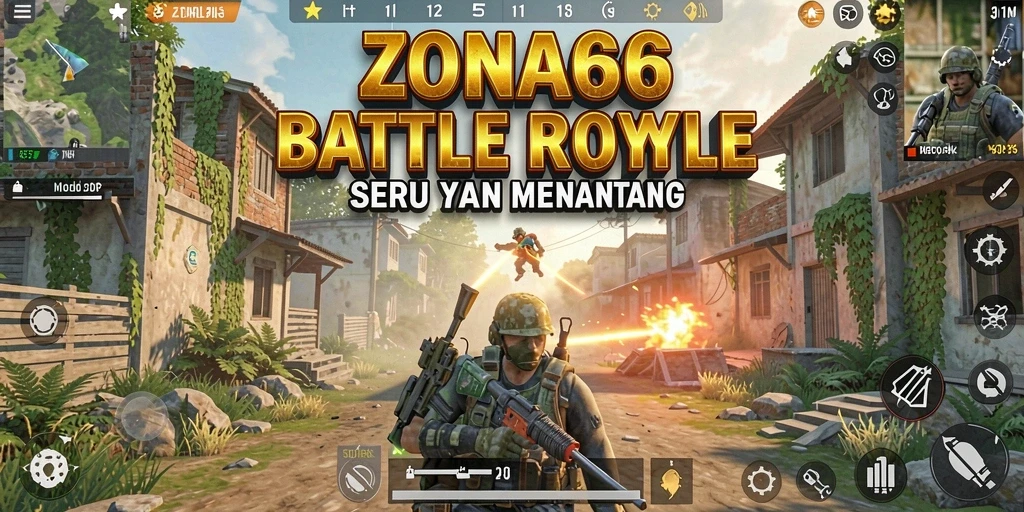 Gameplay mendebarkan di ZONA66 dengan pertarungan antar pemain.